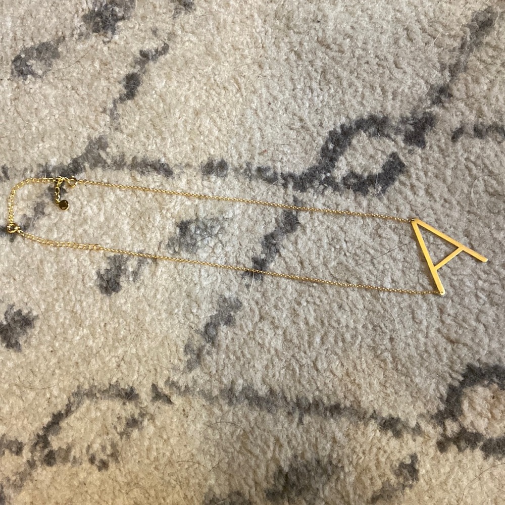 Anthropology ‘A’ necklace